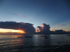 Solnedgång vid Nusa Lembongan